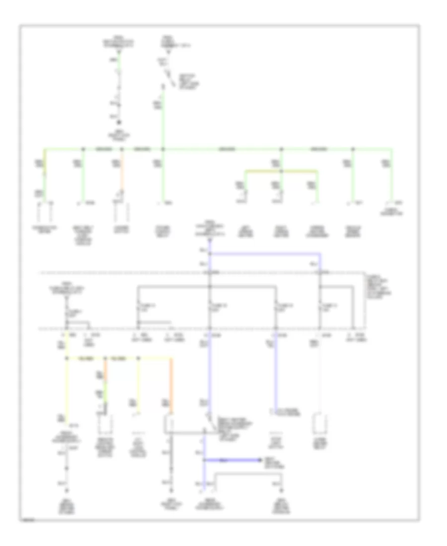 Power Distribution Wiring Diagram (3 of 4) for Subaru Forester L 2002