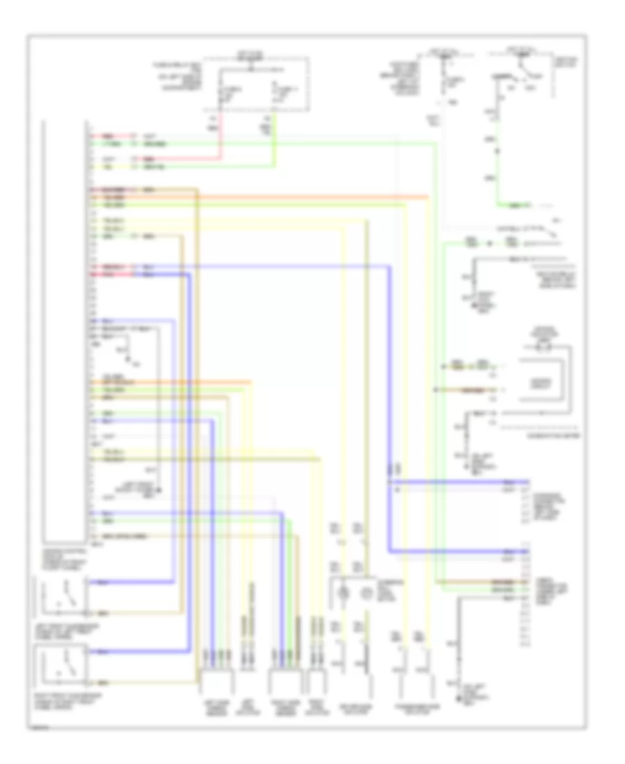 Supplemental Restraint Wiring Diagram for Subaru Forester L 2002