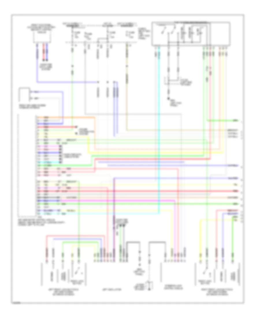 Forced Entry Wiring Diagram with Keyless Access 1 of 4 for Subaru Legacy 2 5i Sport 2014