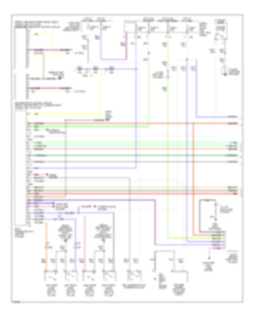 Forced Entry Wiring Diagram without Keyless Access 1 of 2 for Subaru Legacy 2 5i Sport 2014