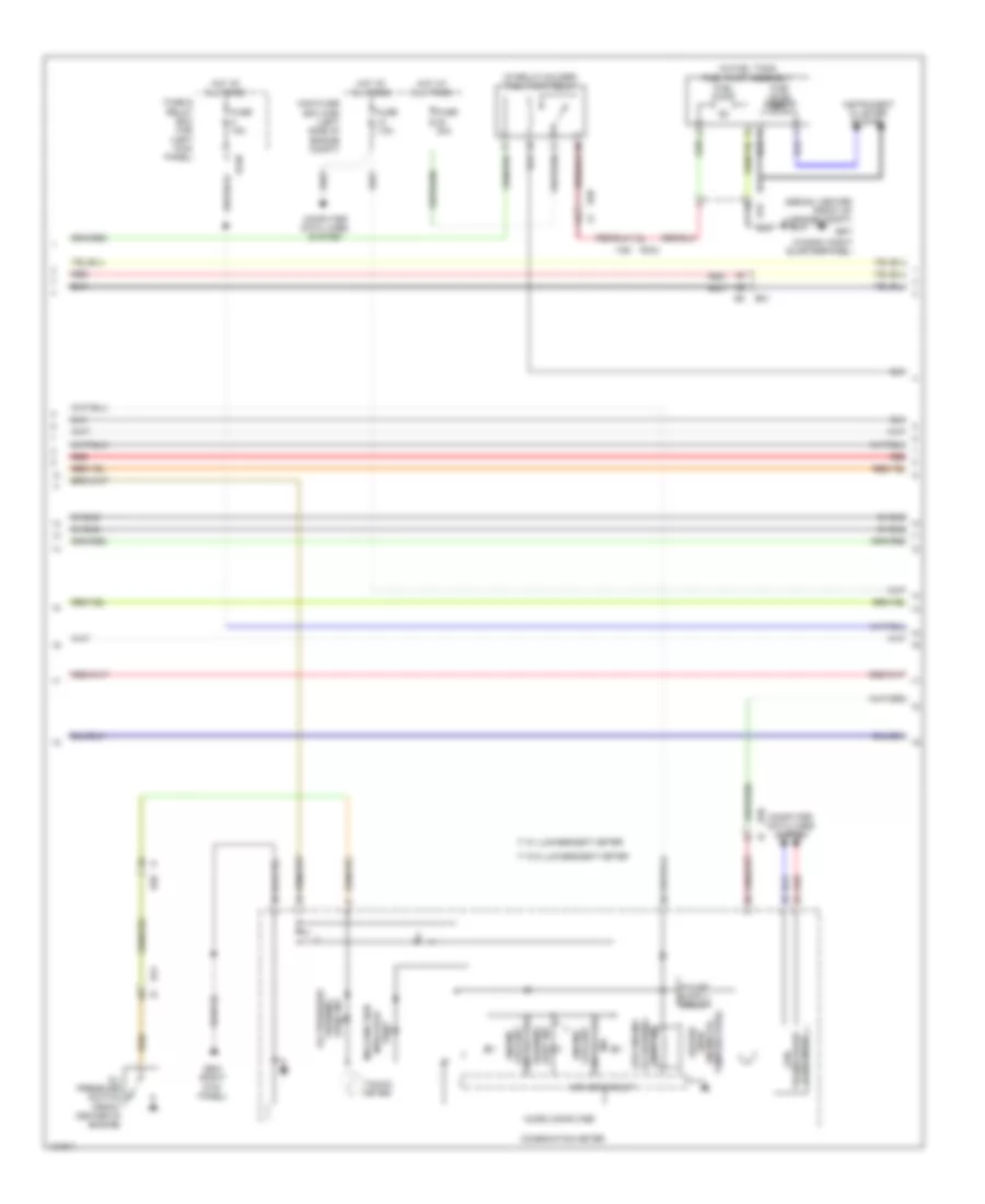 2.5L, Engine Performance Wiring Diagram (3 of 5) for Subaru Legacy 2.5i Sport 2014