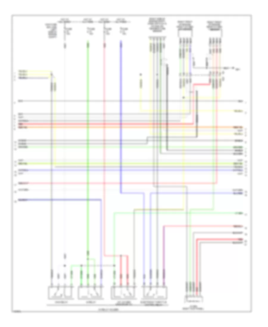 2.5L, Engine Performance Wiring Diagram (4 of 5) for Subaru Legacy 2.5i Sport 2014