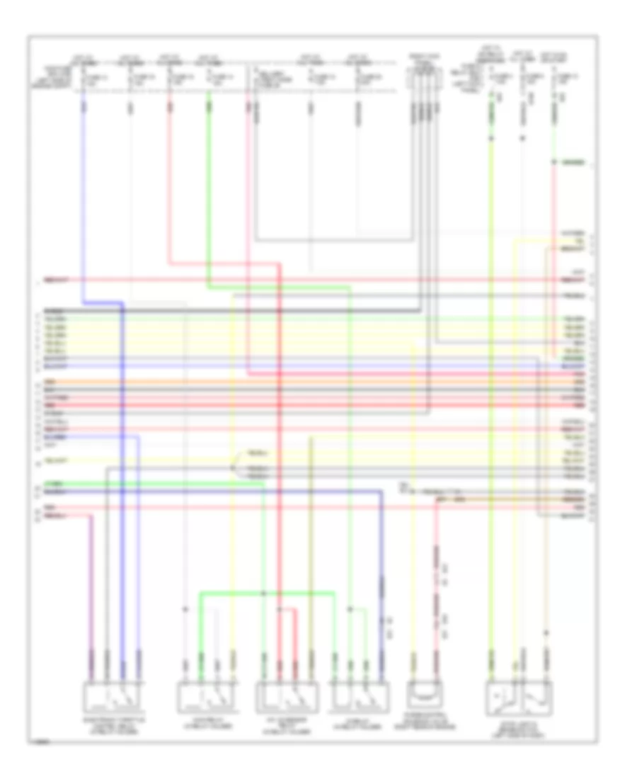 3.6L, Engine Performance Wiring Diagram (3 of 5) for Subaru Legacy 2.5i Sport 2014