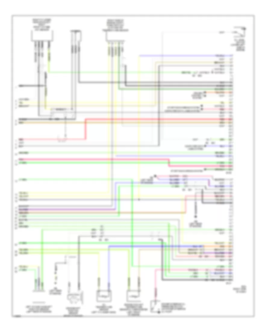 3.6L, Engine Performance Wiring Diagram (5 of 5) for Subaru Legacy 2.5i Sport 2014