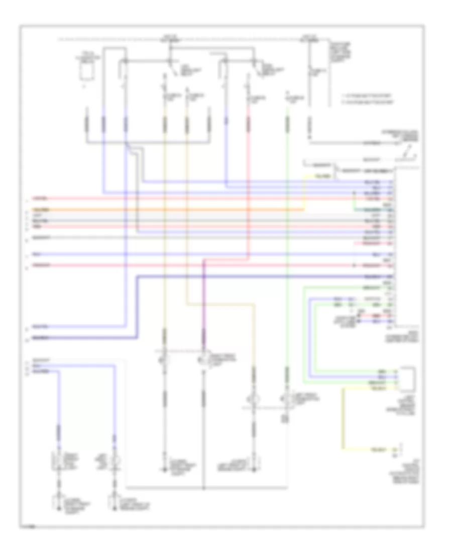 Headlights Wiring Diagram (2 of 2) for Subaru Legacy 2.5i Sport 2014