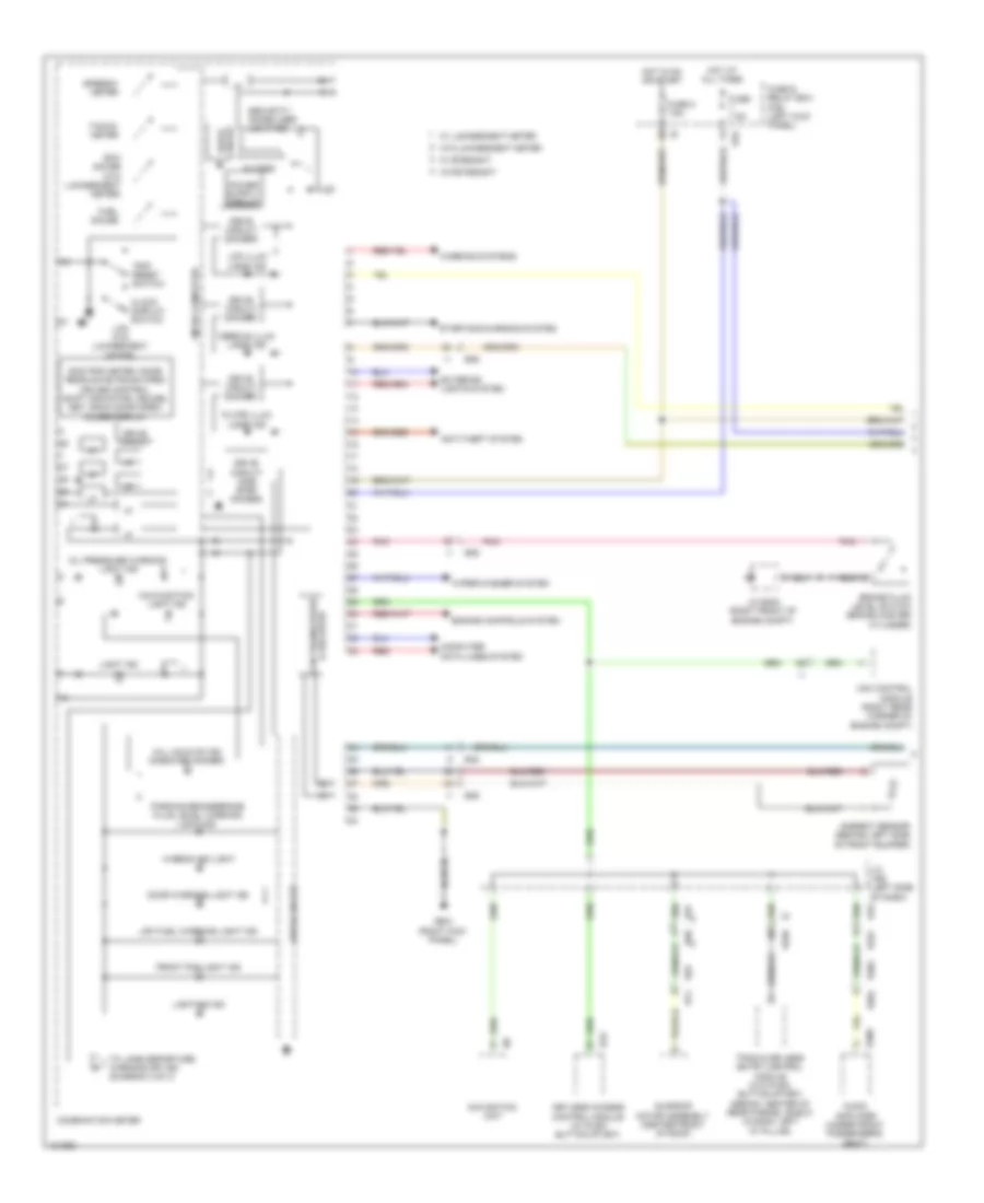 Instrument Cluster Wiring Diagram 1 of 3 for Subaru Legacy 2 5i Sport 2014