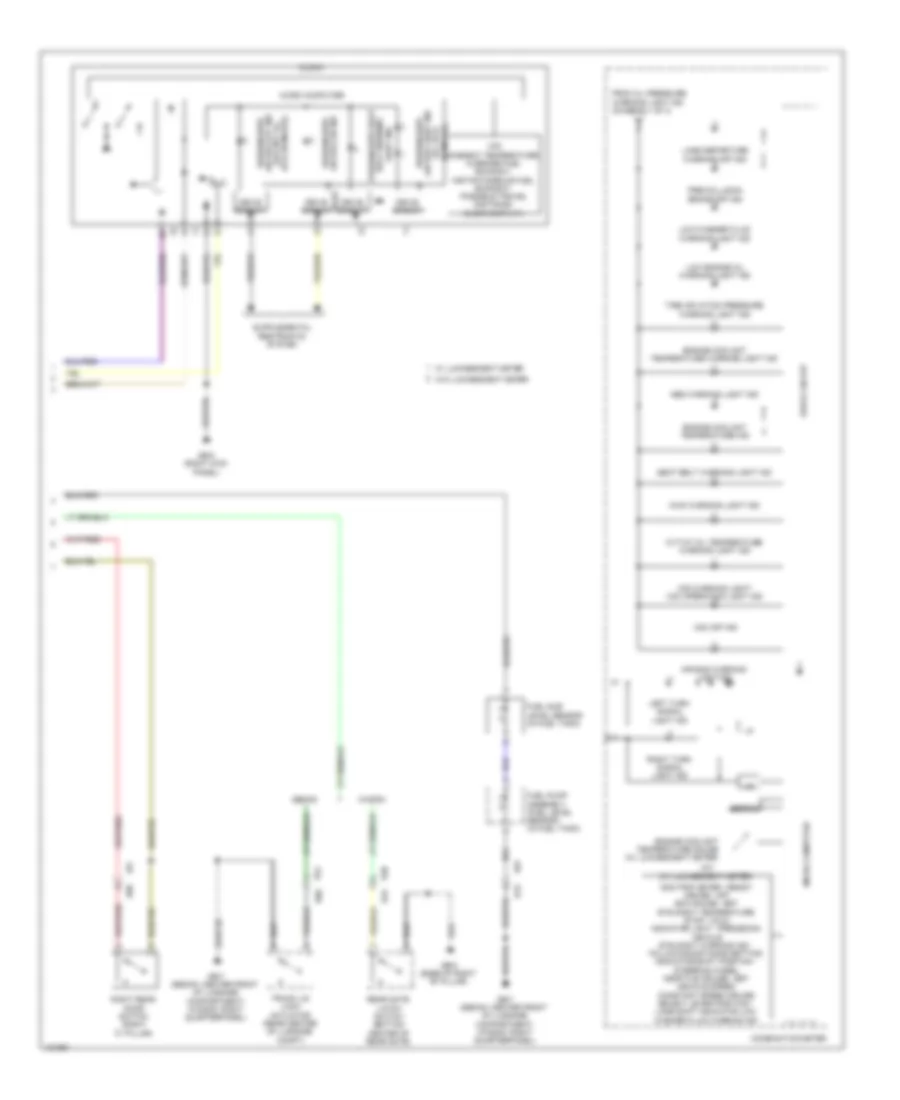 Instrument Cluster Wiring Diagram 3 of 3 for Subaru Legacy 2 5i Sport 2014