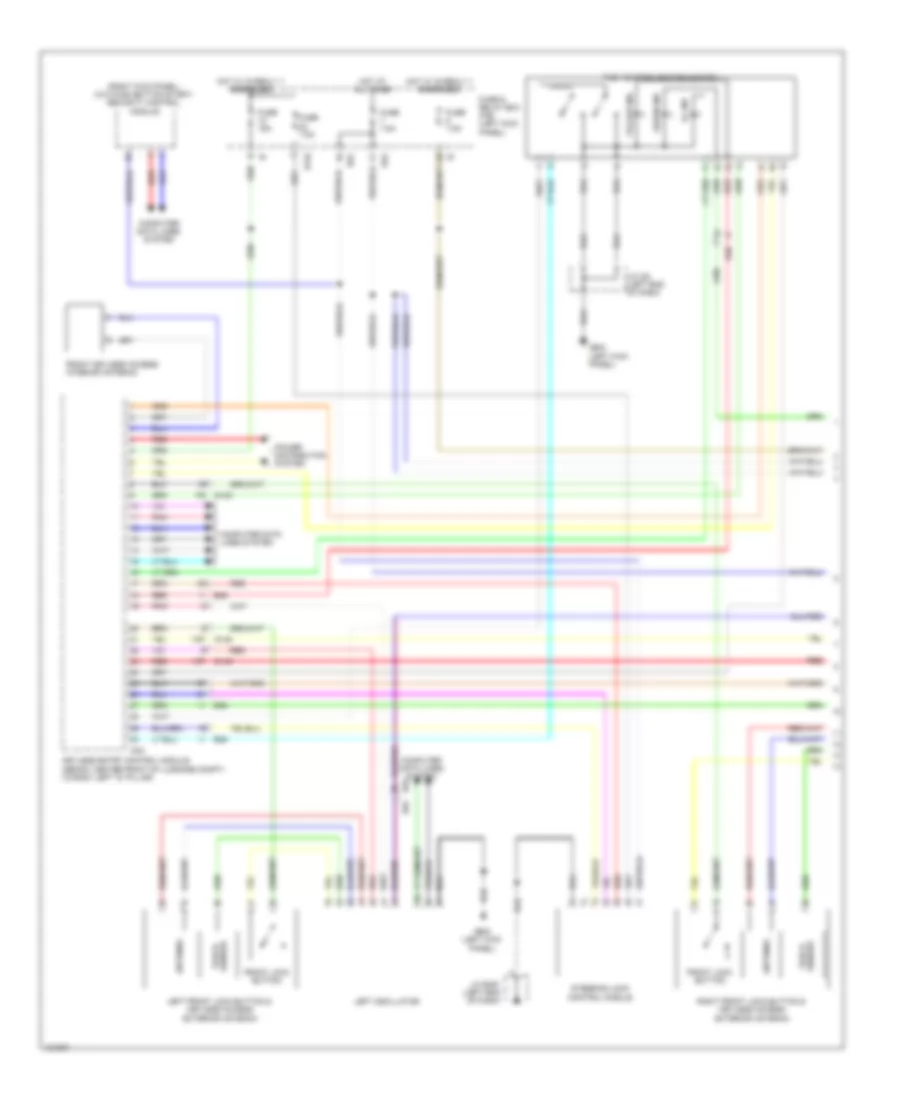 Power Door Locks Wiring Diagram with Keyless Access 1 of 4 for Subaru Legacy 2 5i Sport 2014