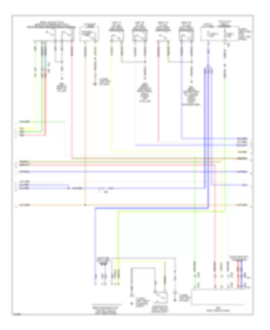 Power Door Locks Wiring Diagram with Keyless Access 3 of 4 for Subaru Legacy 2 5i Sport 2014