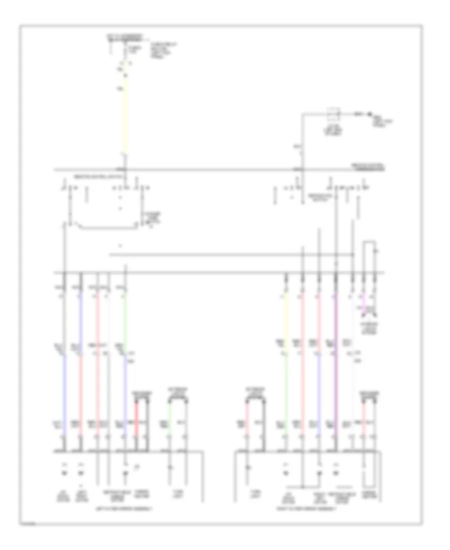 Power Mirror Wiring Diagram with Turn Signal for Subaru Legacy 2 5i Sport 2014