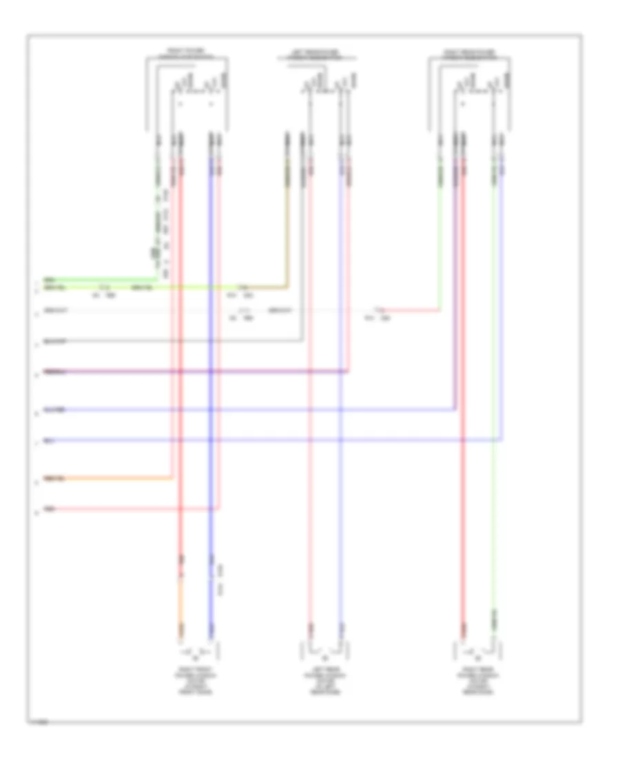 Power Windows Wiring Diagram with Auto Up Function 2 of 2 for Subaru Legacy 2 5i Sport 2014