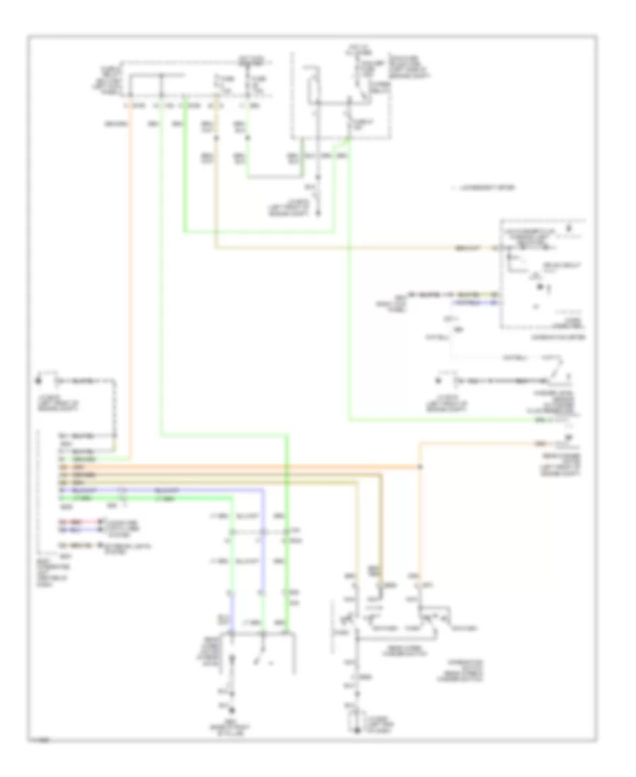 Rear Wiper Washer Wiring Diagram for Subaru Legacy 2 5i Sport 2014