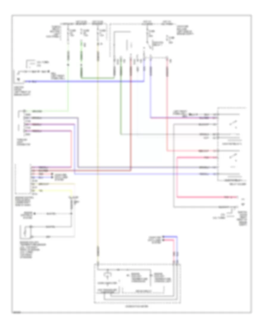 Cooling Fan Wiring Diagram for Subaru Forester XT Premium 2012