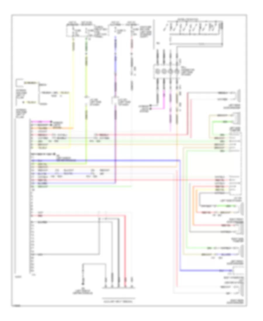 Standard Radio Wiring Diagram, Base for Subaru Legacy 3.6R Limited 2014