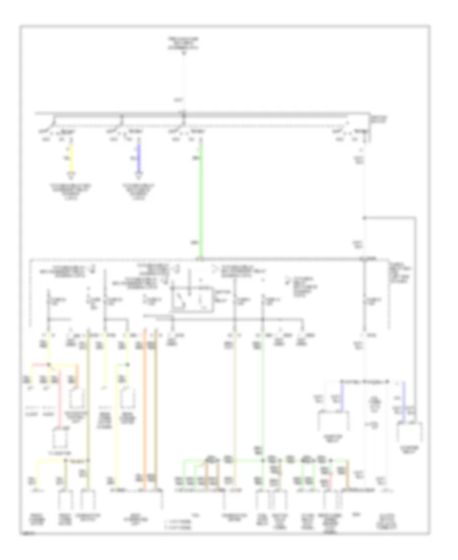Power Distribution Wiring Diagram 2 of 5 for Subaru Legacy Limited 2008