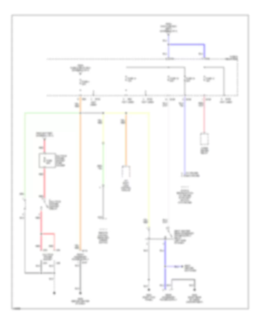 Power Distribution Wiring Diagram 3 of 4 for Subaru Forester L 2000