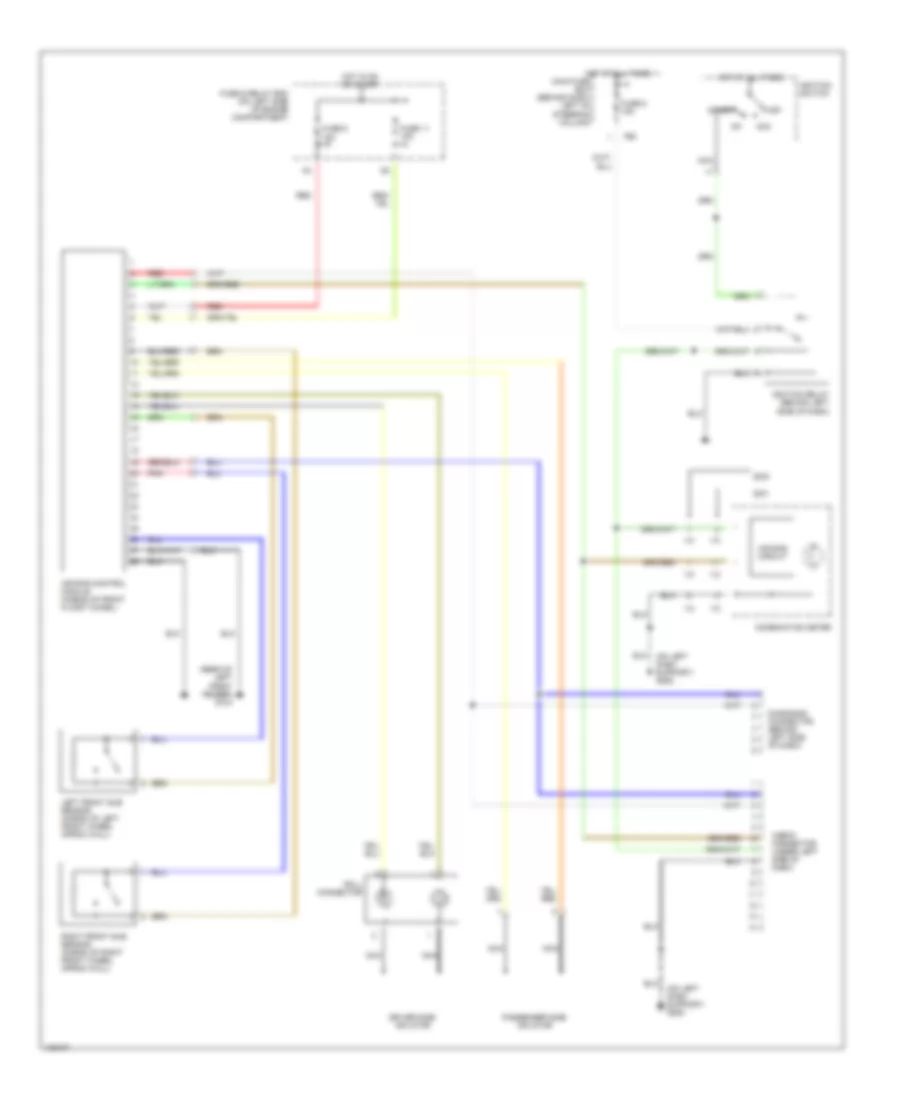 Supplemental Restraint Wiring Diagram for Subaru Forester L 2000