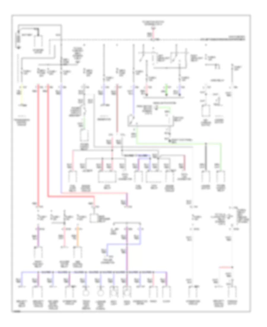 Power Distribution Wiring Diagram 1 of 4 for Subaru Impreza RS 2002