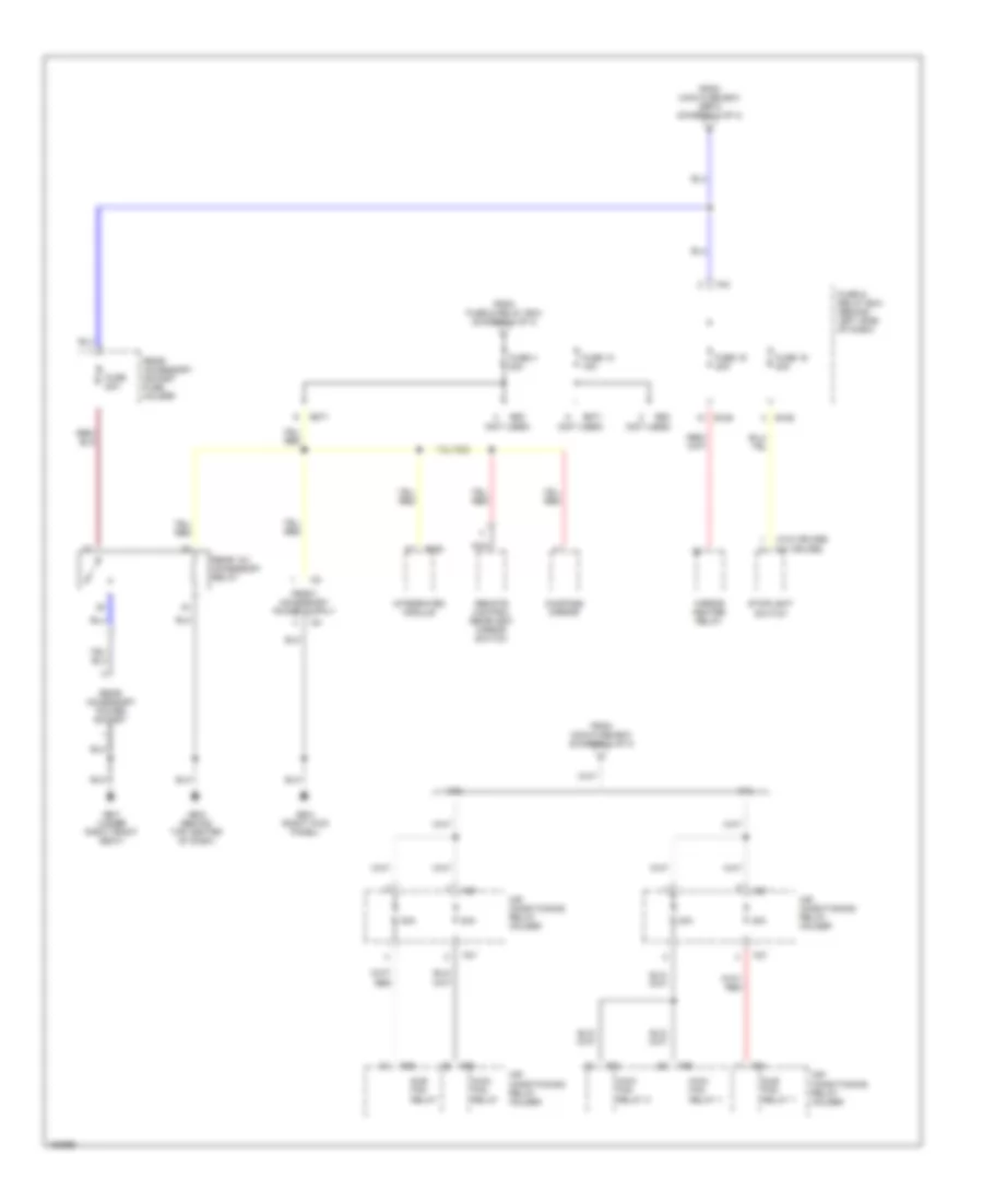 Power Distribution Wiring Diagram 4 of 4 for Subaru Impreza RS 2002