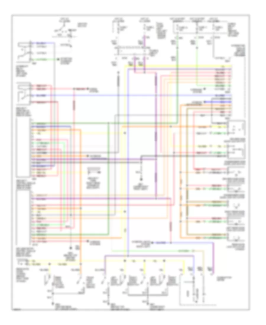 Power Door Lock Wiring Diagram with Keyless Entry for Subaru Impreza RS 2002