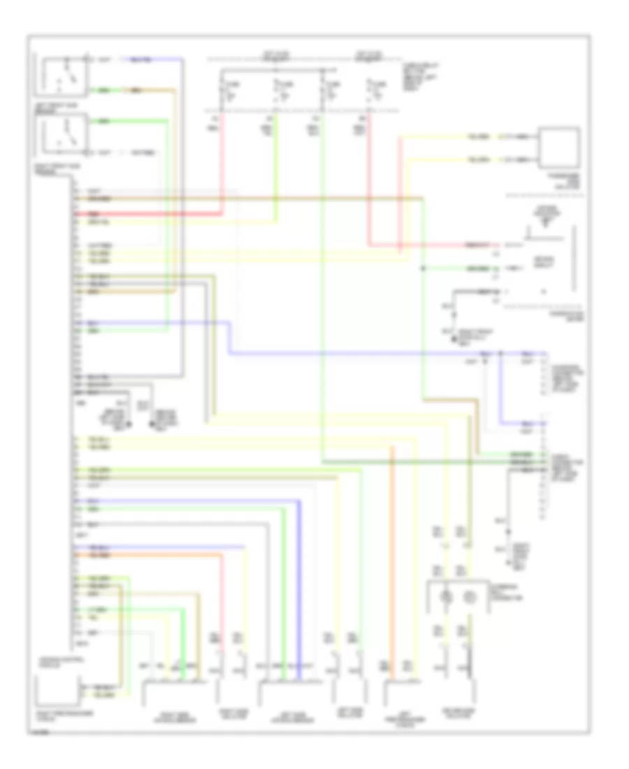 Supplemental Restraint Wiring Diagram for Subaru Impreza RS 2002