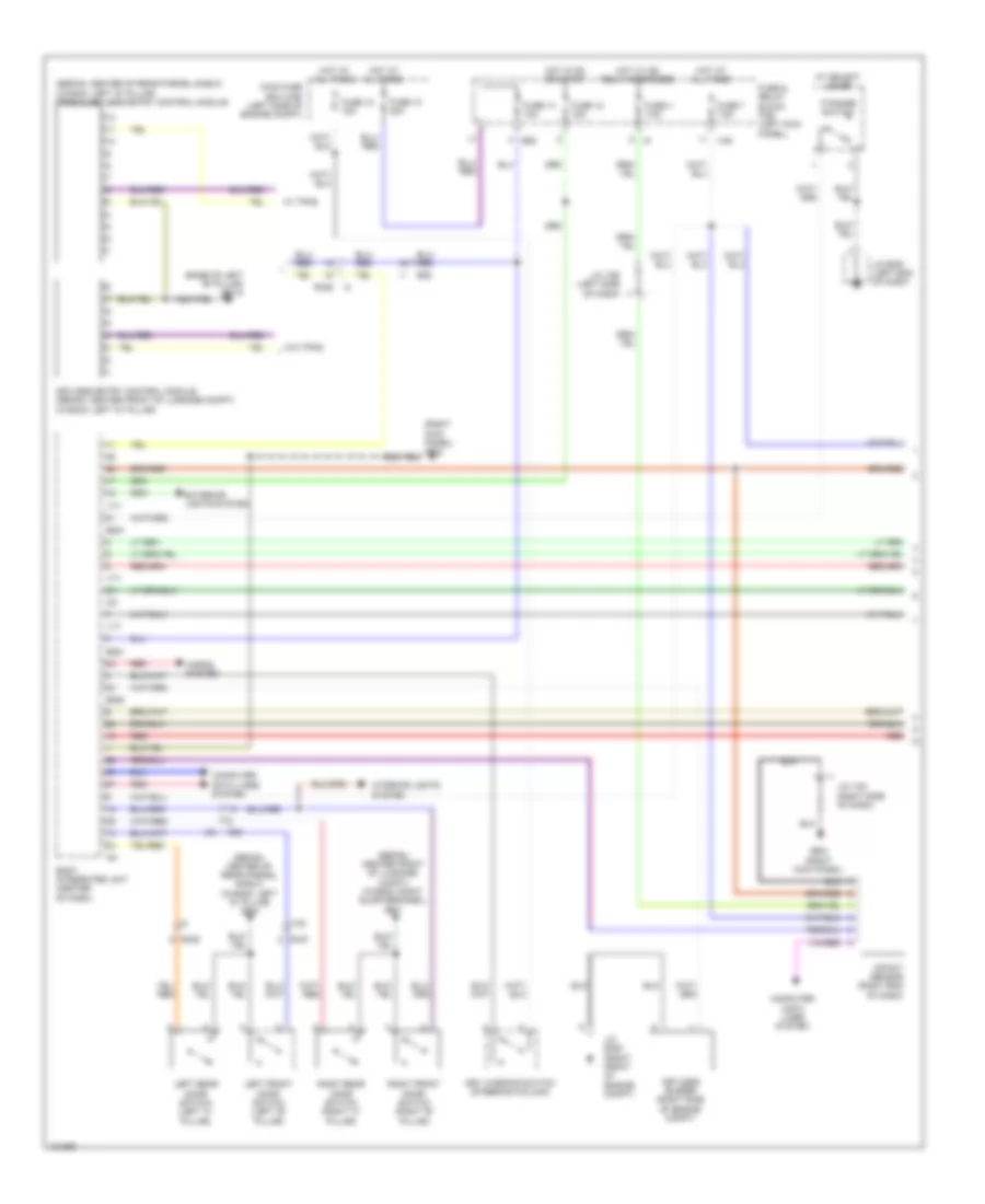 Power Door Locks Wiring Diagram, without Keyless Access (1 of 2) for Subaru Outback 2.5i Limited 2014