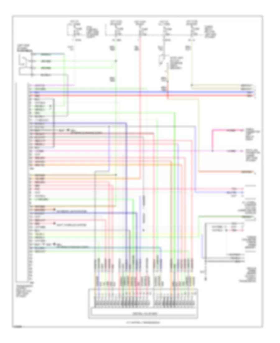 Transmission Wiring Diagram, 5 Speed AT (1 of 2) for Subaru Outback R VDC Limited 2005