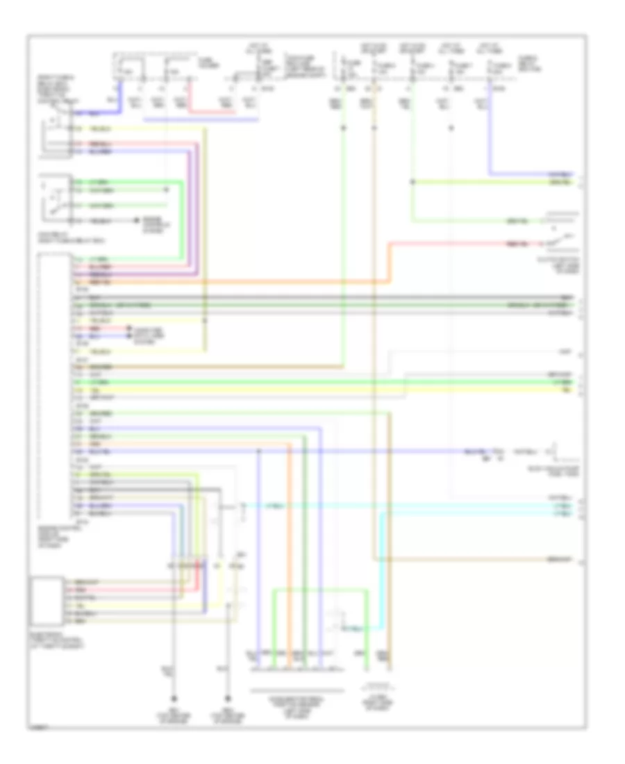 Cruise Control Wiring Diagram (1 of 2) for Subaru Impreza 2012