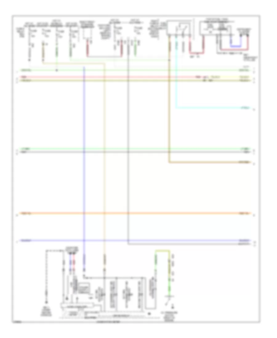 2.0L, Engine Performance Wiring Diagram (3 of 5) for Subaru Impreza 2012