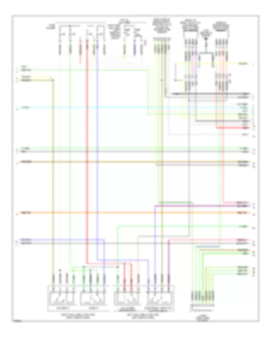 2.0L, Engine Performance Wiring Diagram (4 of 5) for Subaru Impreza 2012