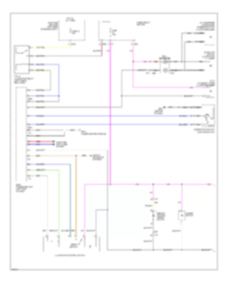 Instrument Illumination Wiring Diagram 1 of 2 for Subaru Impreza 2012