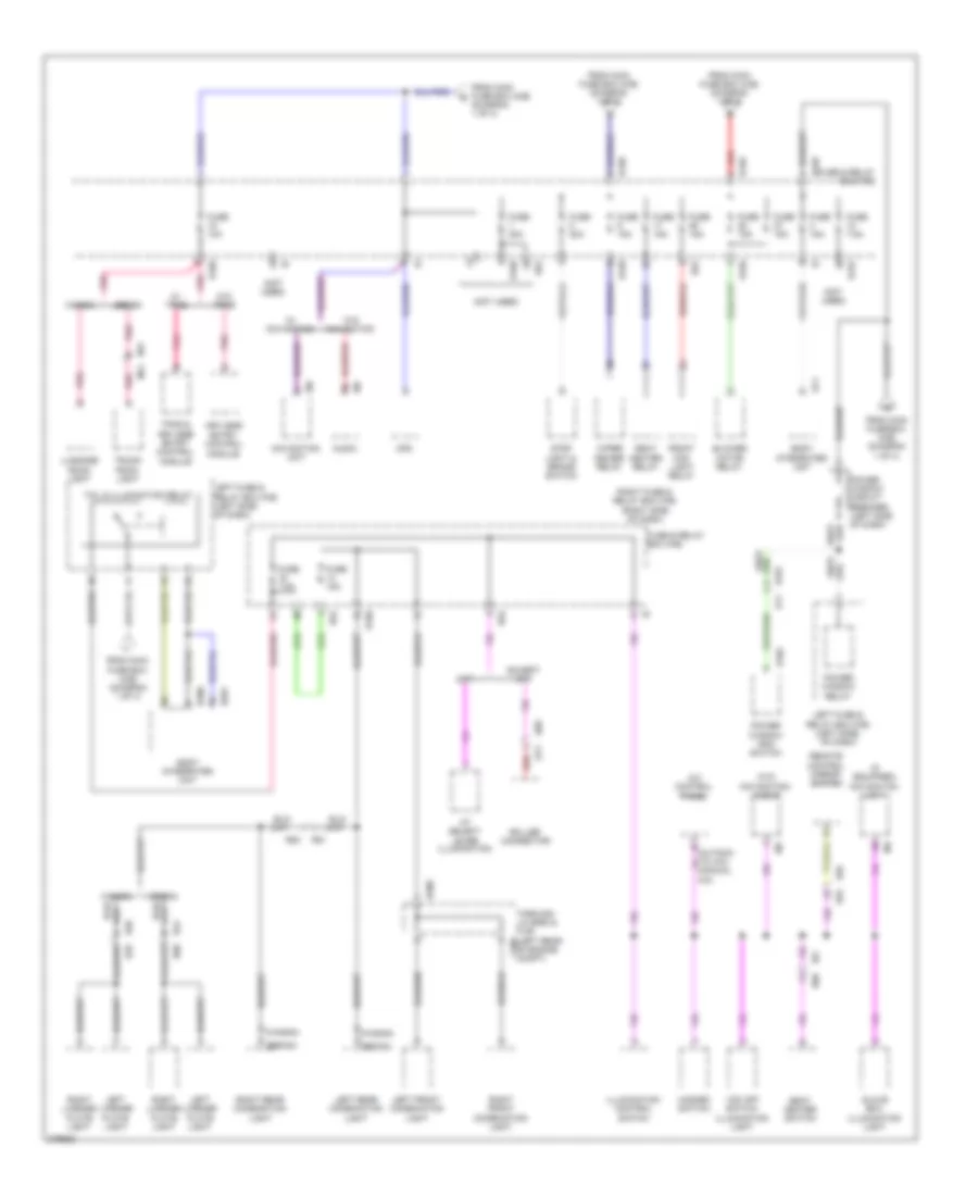 Power Distribution Wiring Diagram (2 of 4) for Subaru Impreza 2012