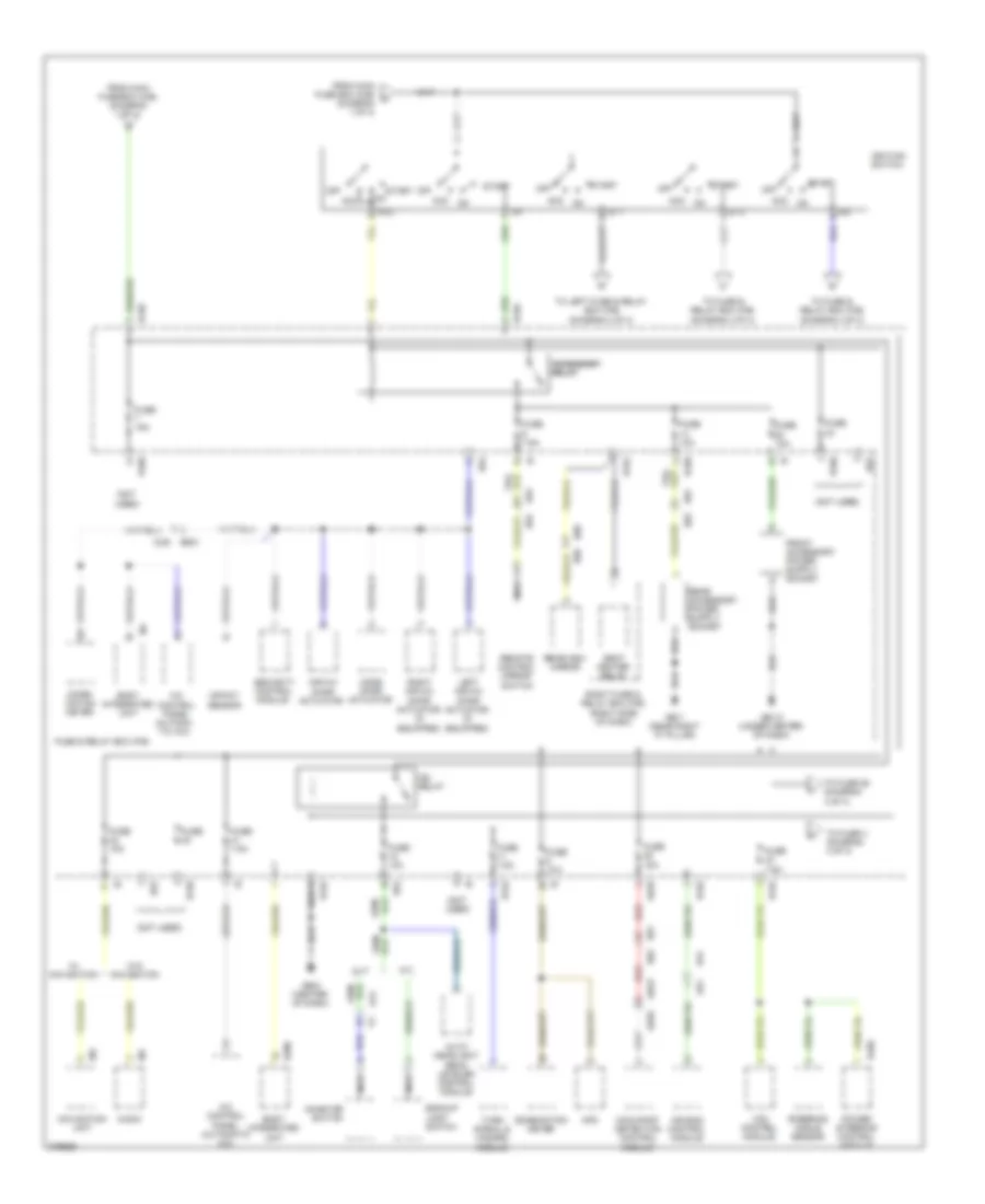 Power Distribution Wiring Diagram 3 of 4 for Subaru Impreza 2012