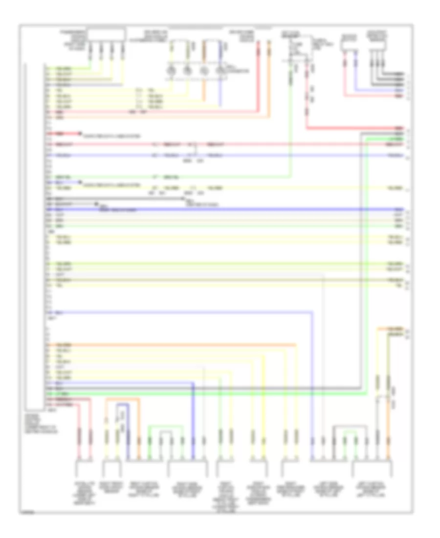 Supplemental Restraints Wiring Diagram 1 of 2 for Subaru Impreza 2012