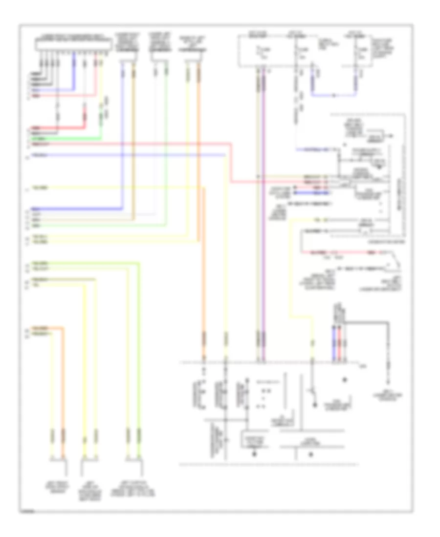 Supplemental Restraints Wiring Diagram (2 of 2) for Subaru Impreza 2012