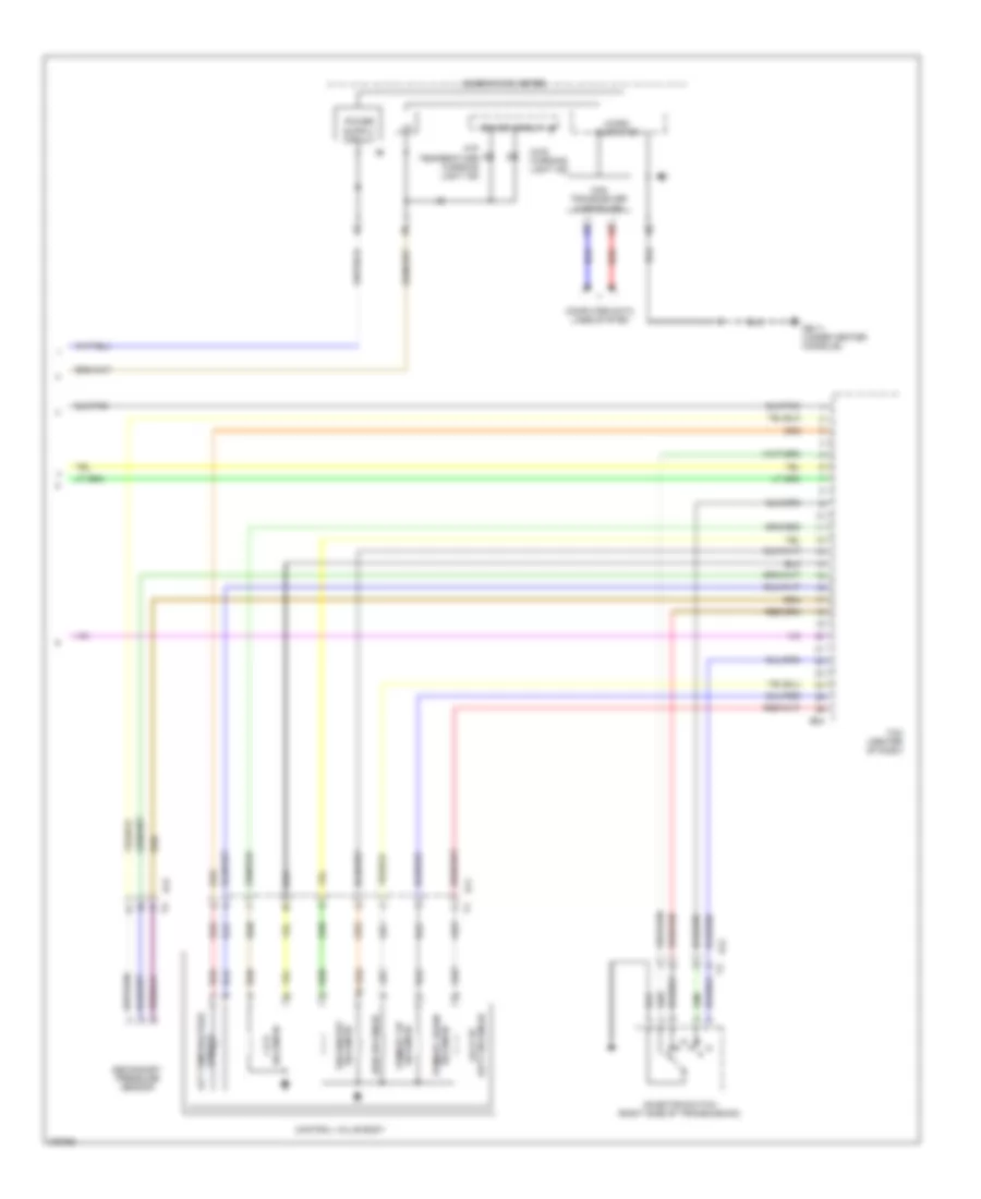 Transmission Wiring Diagram 2 of 2 for Subaru Impreza 2012