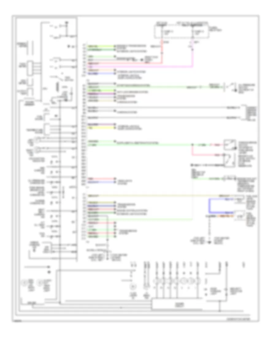 Instrument Cluster Wiring Diagram for Subaru Impreza TS 2002