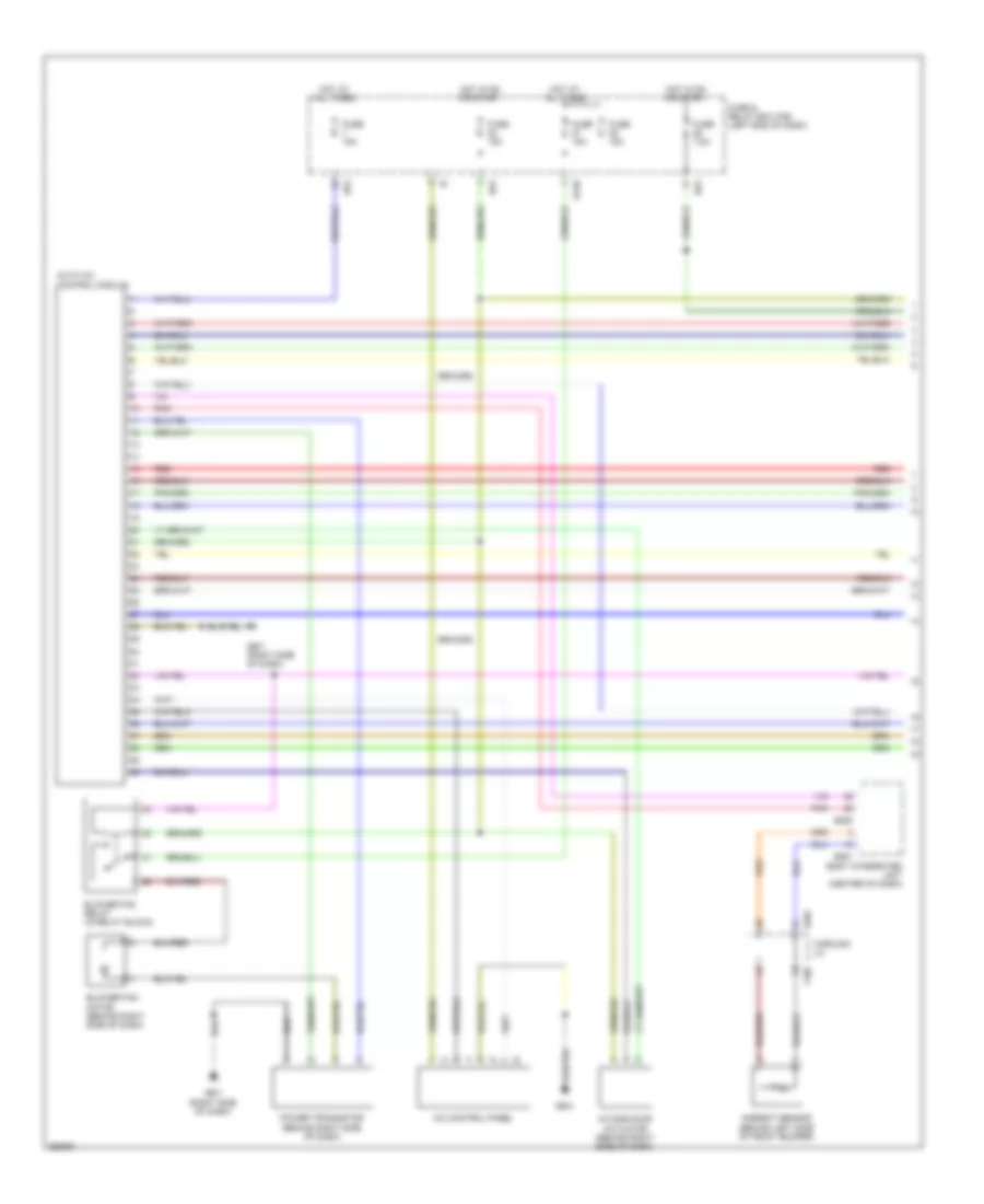 2.5L, Automatic AC Wiring Diagram (1 of 3) for Subaru Outback 2008