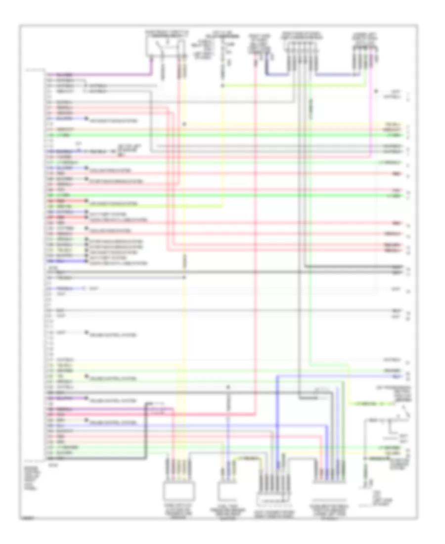 2.5L Turbo, Engine Performance Wiring Diagram (1 of 5) for Subaru Outback 2008