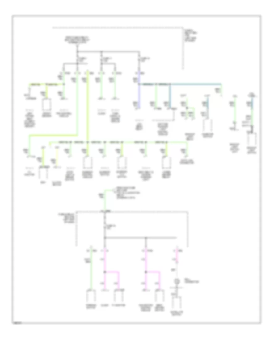 Power Distribution Wiring Diagram (5 of 5) for Subaru Outback 2008