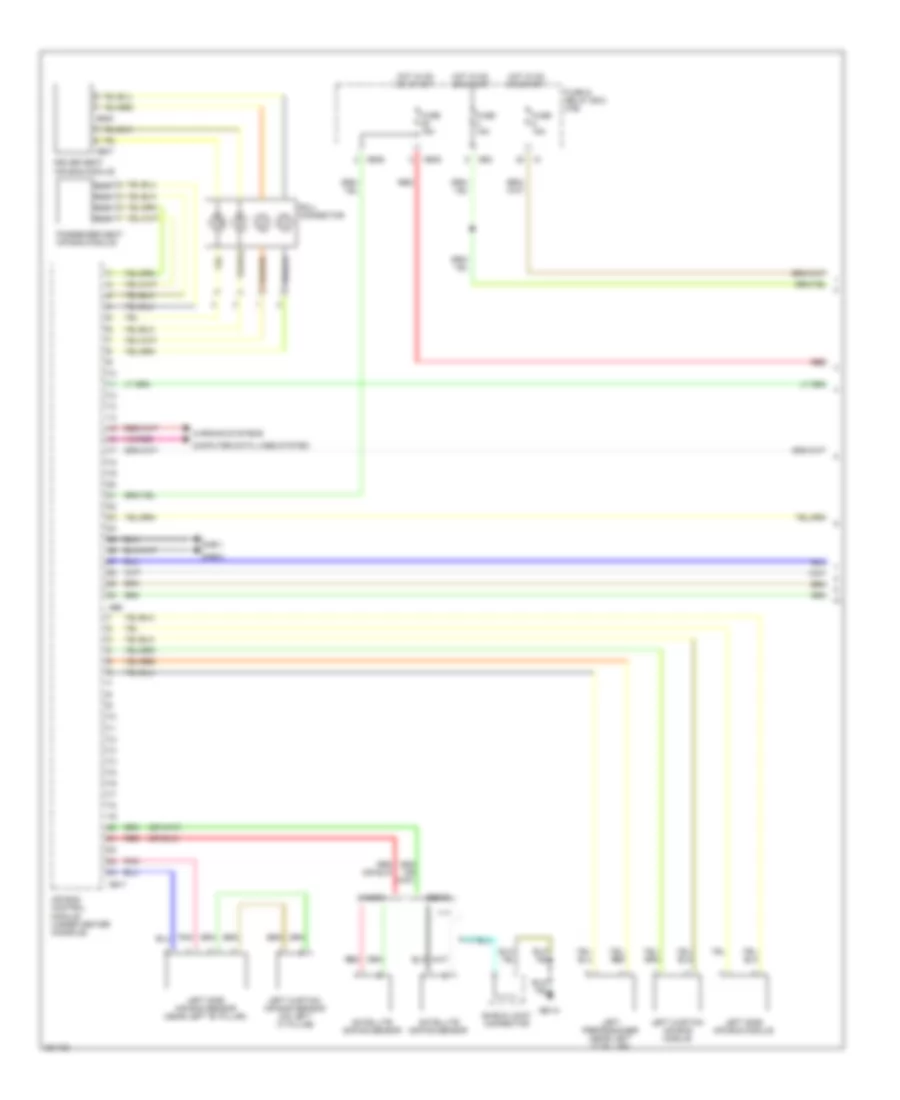 Supplemental Restraints Wiring Diagram 1 of 2 for Subaru Outback 2008