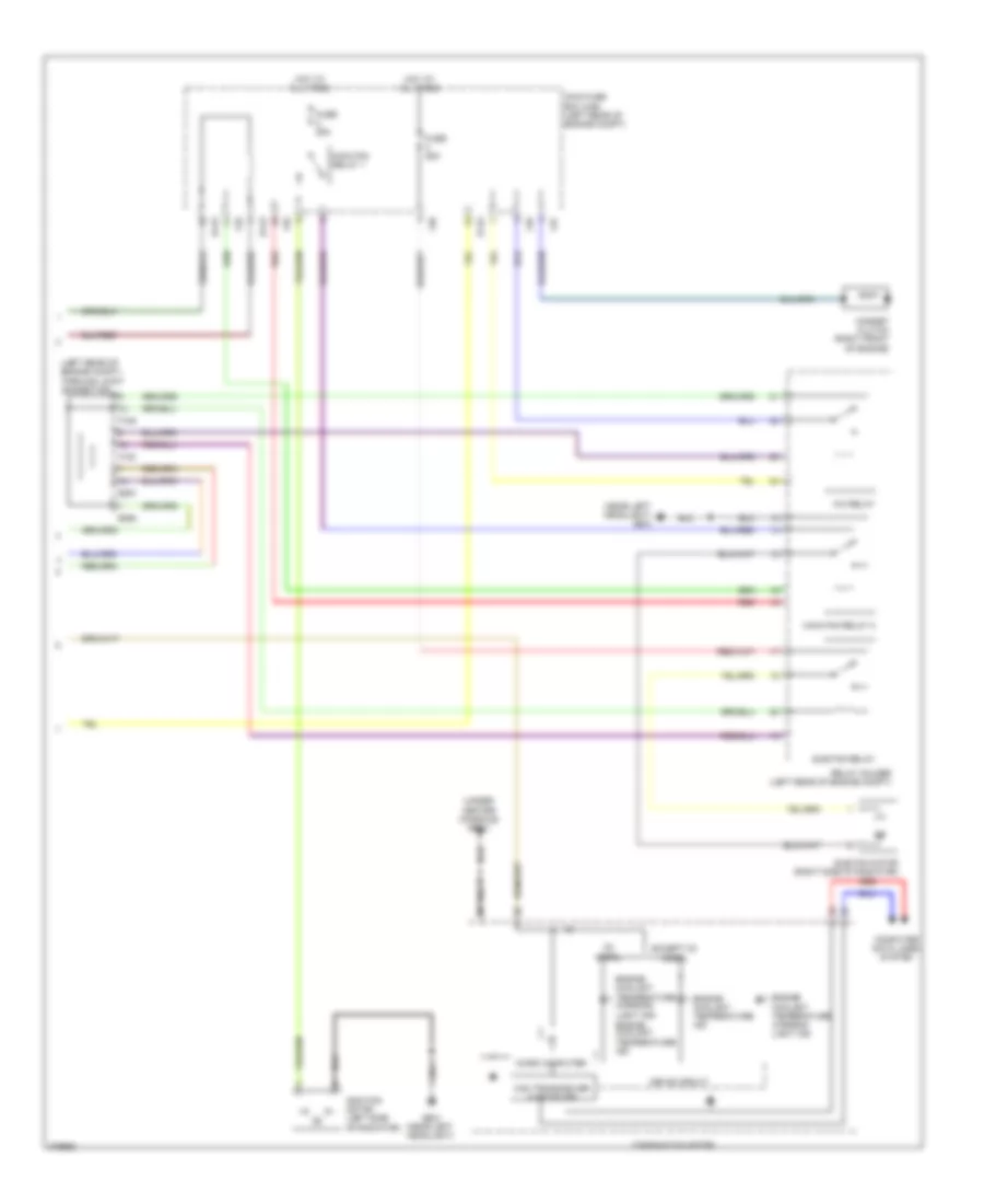 Manual AC Wiring Diagram (2 of 2) for Subaru Impreza Limited 2012