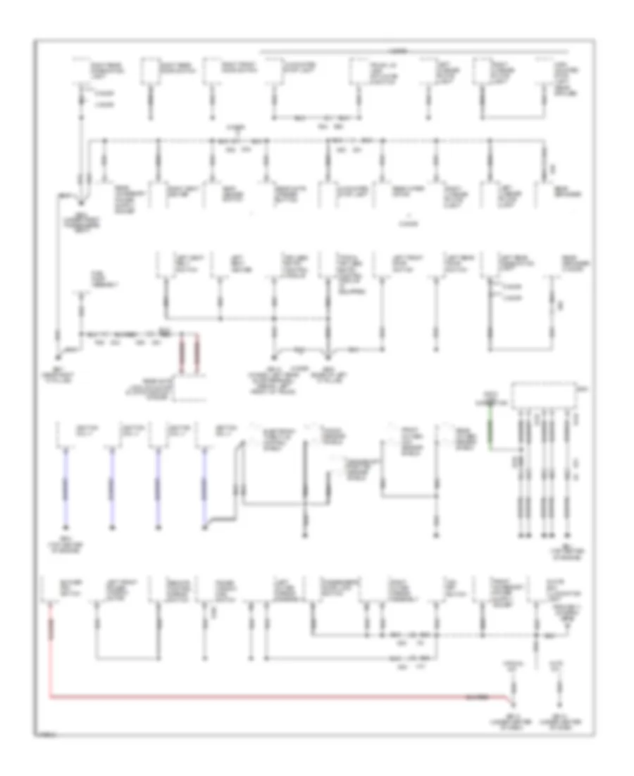 Ground Distribution Wiring Diagram 2 of 2 for Subaru Impreza Limited 2012