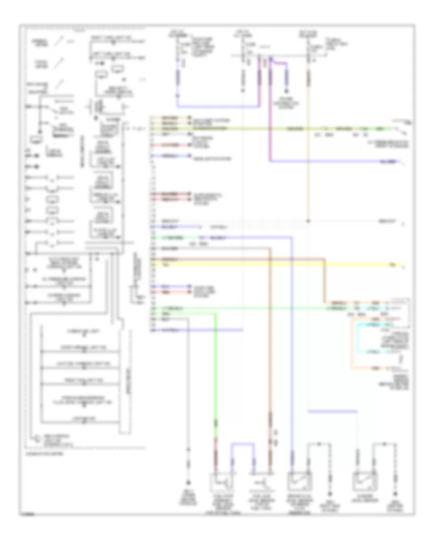 Instrument Cluster Wiring Diagram 1 of 2 for Subaru Impreza Limited 2012