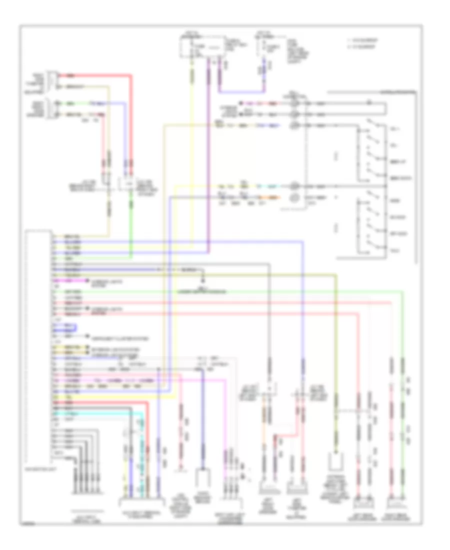 Navigation Wiring Diagram for Subaru Impreza Limited 2012