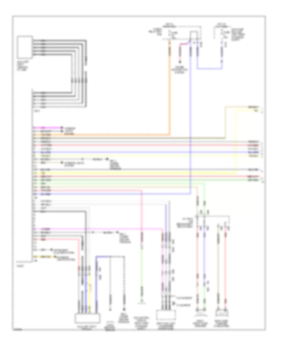 Radio Wiring Diagram, Except Base (1 of 2) for Subaru Impreza Limited 2012