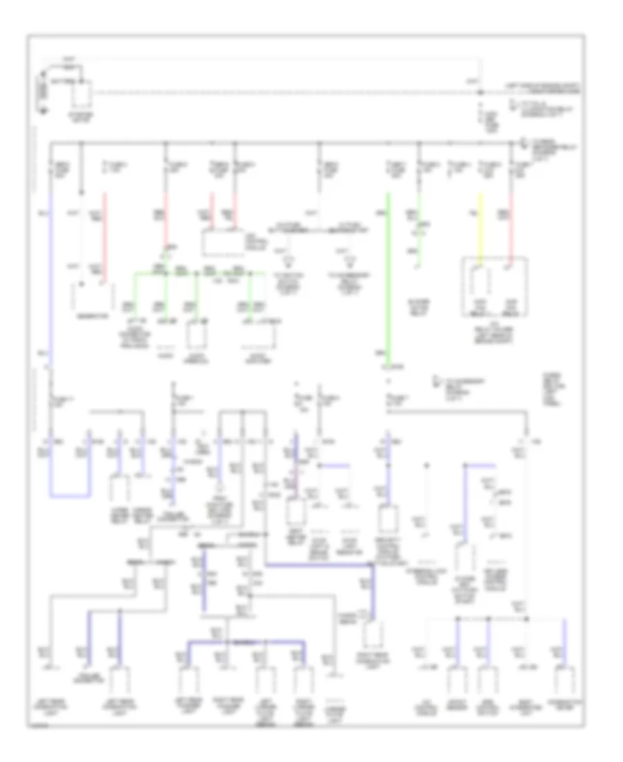 Power Distribution Wiring Diagram 1 of 7 for Subaru Outback 3 6R Limited 2014