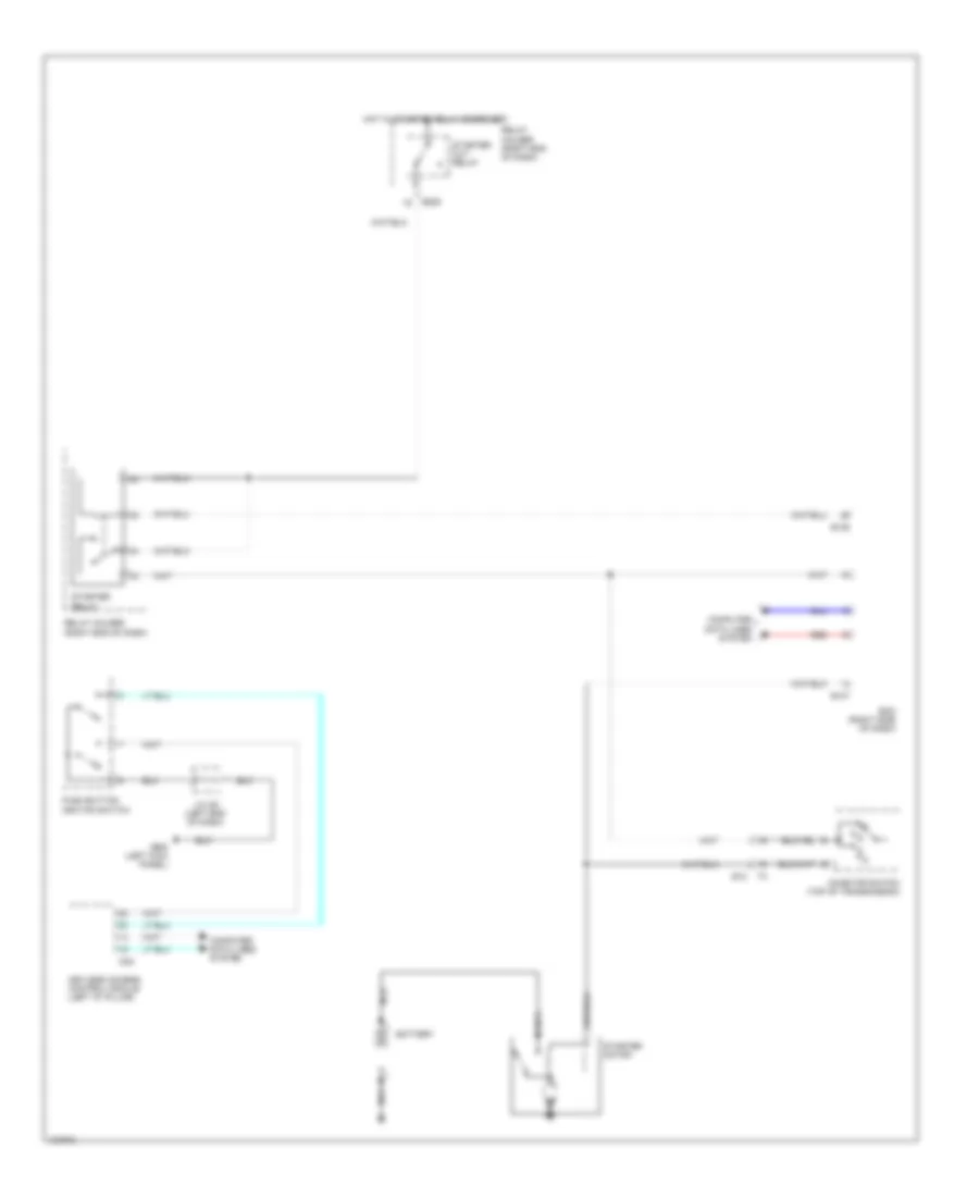 2.5L, Starting Wiring Diagram, with Push button start for Subaru Outback 3.6R Limited 2014