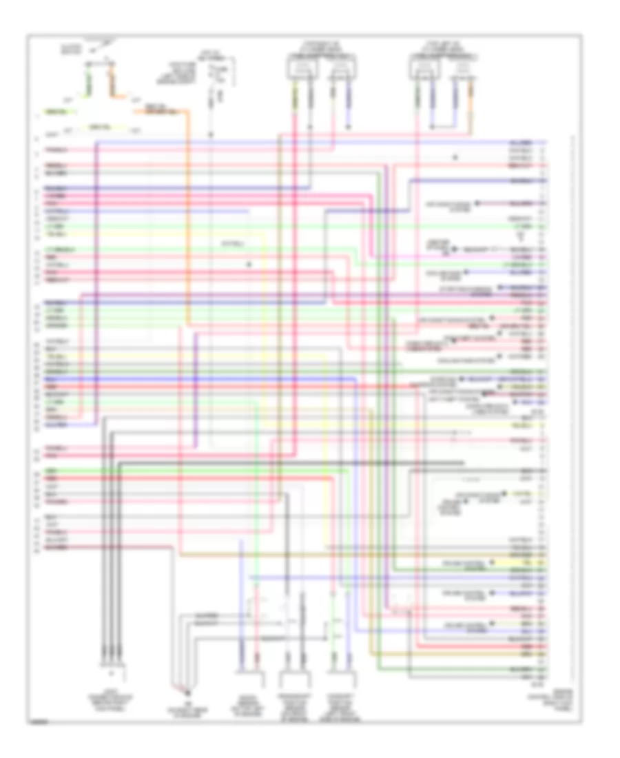 2.5L, Engine Performance Wiring Diagram (4 of 4) for Subaru Outback i 2008