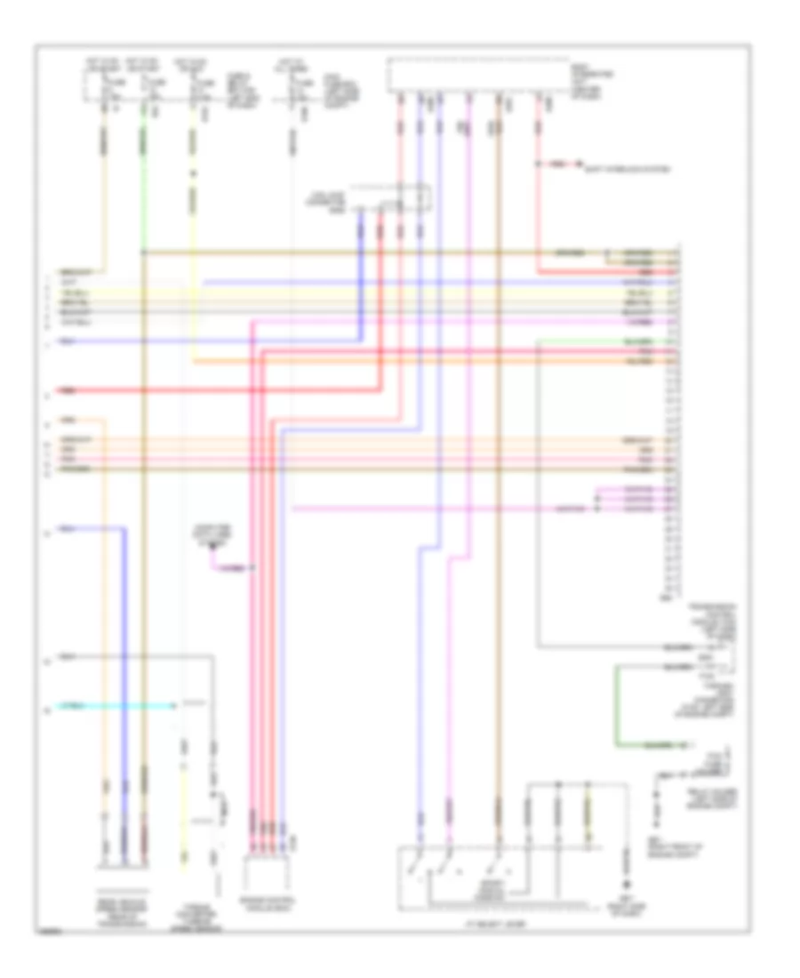 Transmission Wiring Diagram, 4 Speed AT (2 of 2) for Subaru Outback i 2008